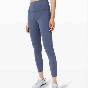 Lululemon Wunder Train Leggings Blue